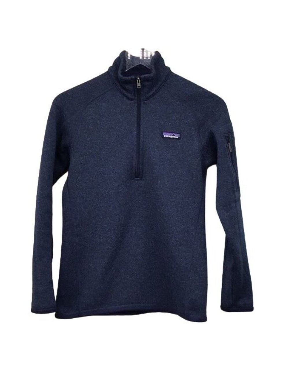 Patagonia Womans XS 1/4 Zip Better Sweater Classic Navy